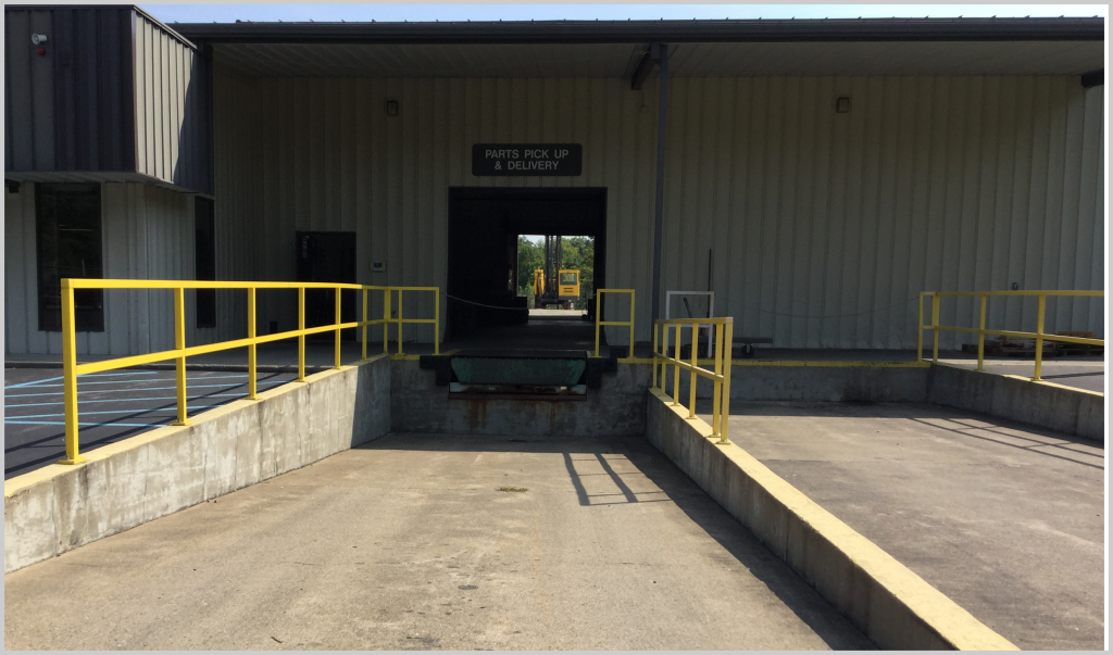 Truck Smashes Handrail at Loading Dock GEF, Inc.
